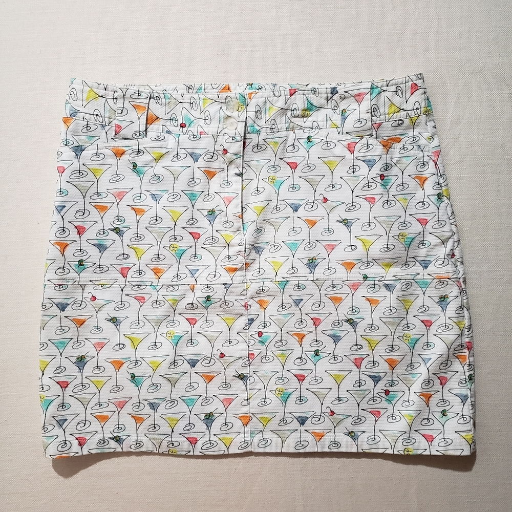 Weekend Traffic martini skirt size 14